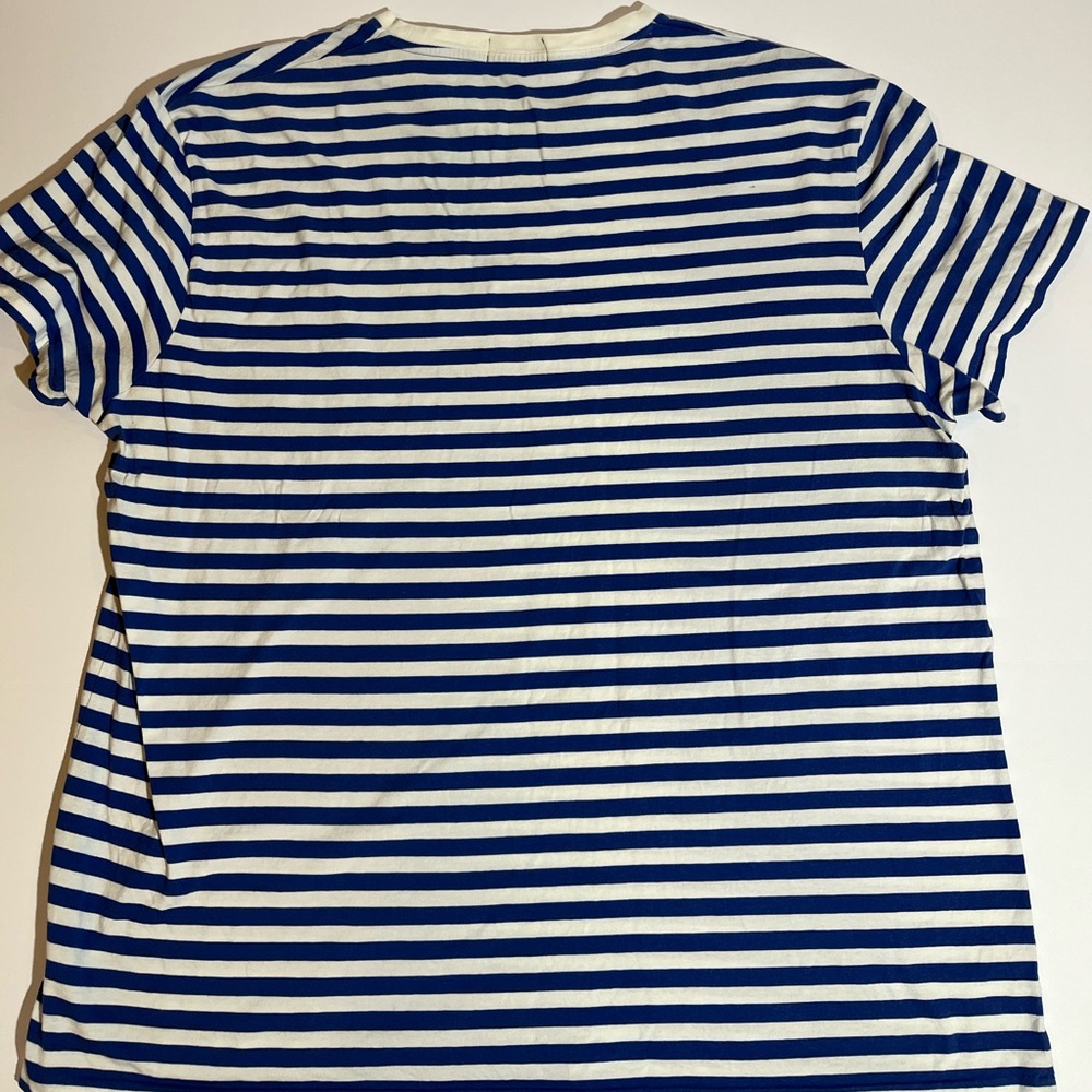 Polo Ralph Lauren Men’s Classic Crewneck Tee Blue Striped XL - Picture 2 of 7